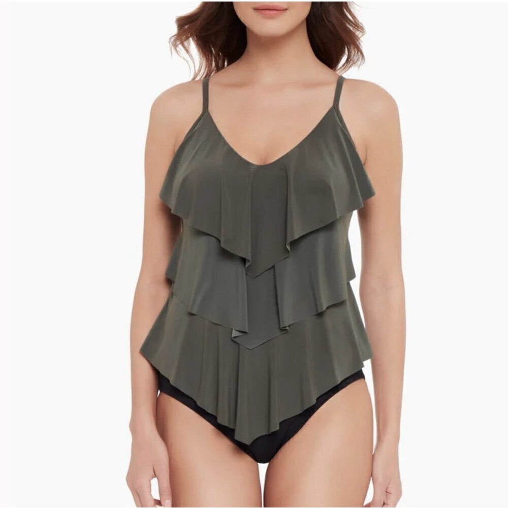 MagicSuit by Miraclesuit Rita Tankini Top SZ 8